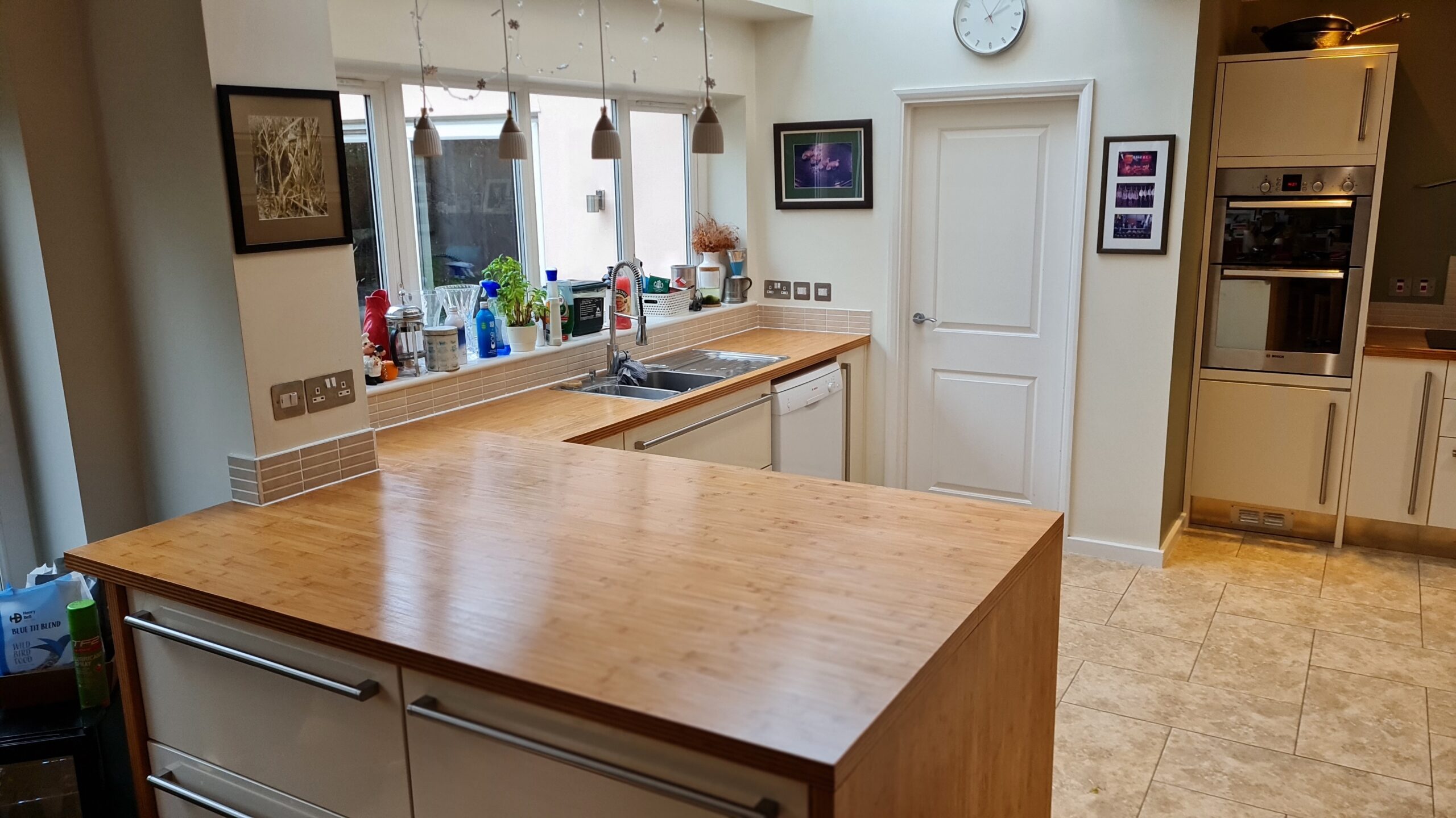 Bamboo worktop renovation